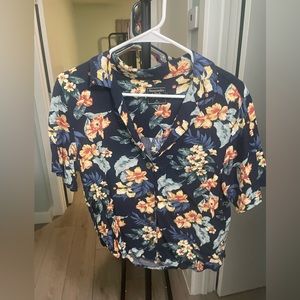 Abercrombie Hawaiian Cropped Shirt